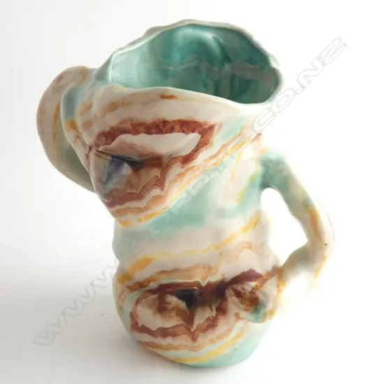 A Clarice Cliff twin handled vase